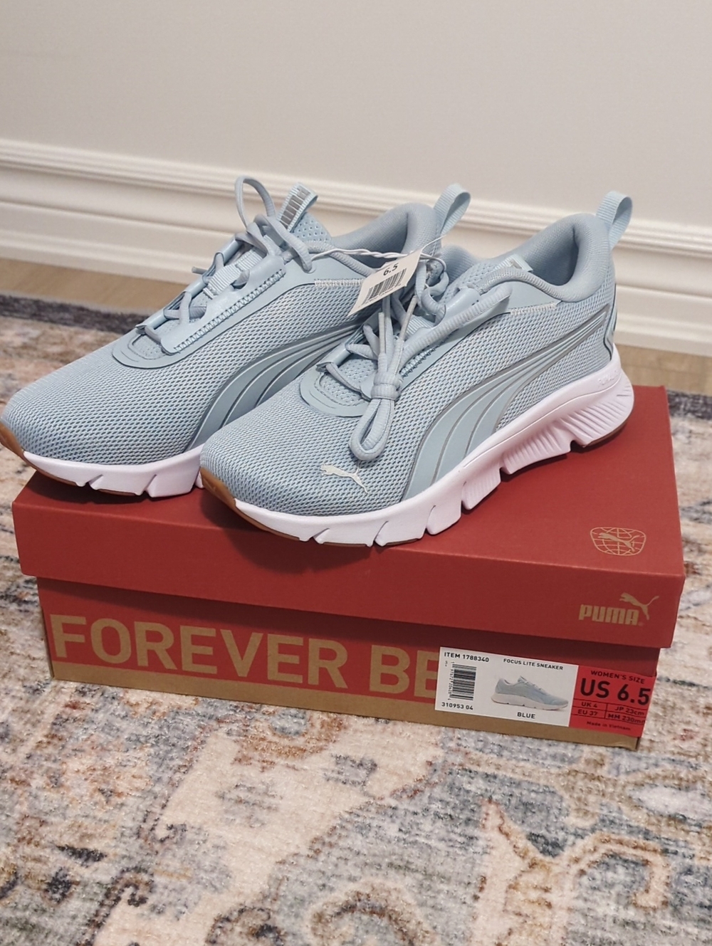 PUMA Flex Focus Lite Sneaker - Light Blue - Picture 1 of 5